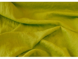 Ткань "Bright Lime" с эффектом помятости (stone wash) 100% лён